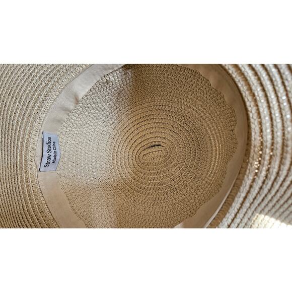 Straw Studios Women Wide brim with beautiful rim  detail - Picture 5 of 6